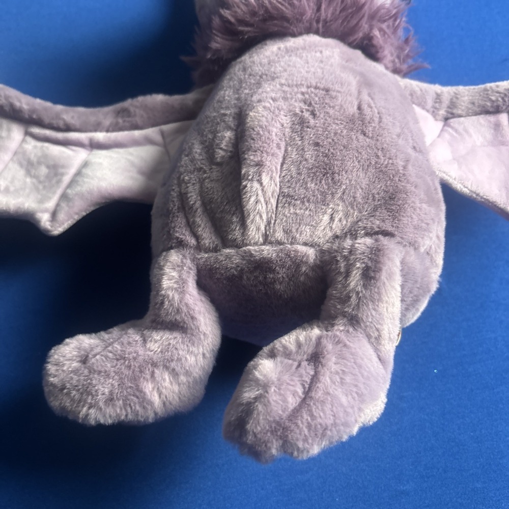 Gigglescape Halloween Purple Plush Bat 18in Posable Wings Stuffed Animal NEW - Picture 3 of 12